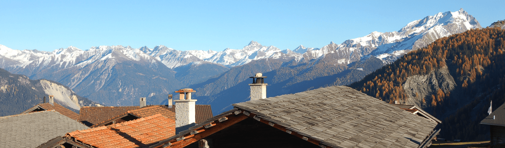 Obermutten Bergpanorama